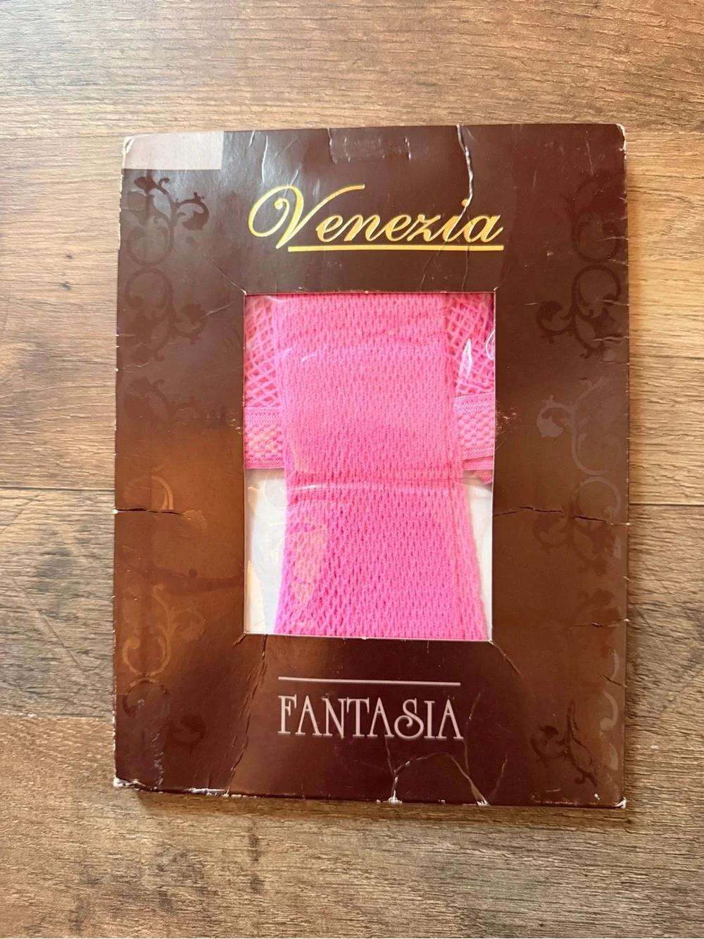 Venezia Bright Pink Mesh Hosiery Accessory